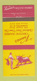 Matchbook Cover - Vesuvio's Chateau Madrid Charleston WV 30 Strike