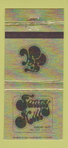 Matchbook Cover - Fanny Hill Supper Club Eau Claire WI 30 Strike