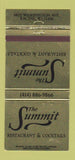 Matchbook Cover - Summit Restaurant Racine WI 30 Strike