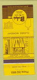 Matchbook Cover - Boder's Restaurant Mequon WI 30 Strike