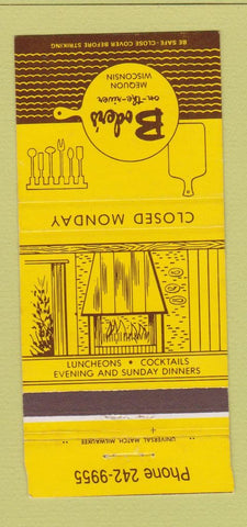 Matchbook Cover - Boder's Restaurant Mequon WI 30 Strike