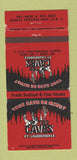 Matchbook Cover - The Caves Fort Lauderdale FL 30 Strike