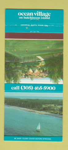 Matchbook Cover - Ocean Village Hutchinson Village Fort Pierce FL 30 Strike
