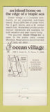 Matchbook Cover - Ocean Village Hutchinson Village Fort Pierce FL 30 Strike