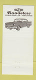 Matchbook Cover - Roadsters Lewis DE Pizza 30 Strike