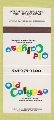 Matchbook Cover - Old Calypso Restaurant Delray Beach FL 30 Strike