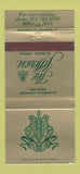 Matchbook Cover - The Jefferson Restaurant Richmond VA 30 Strike