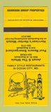 Matchbook Cover - Harrison Group Properties Ocean City MD 30 Strike