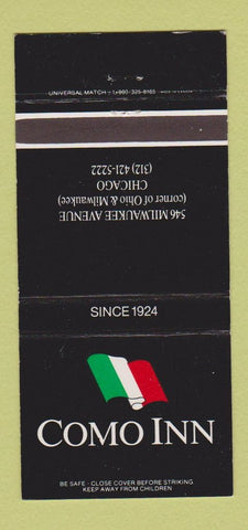 Matchbook Cover - Como Inn Chicago IL 30 Strike