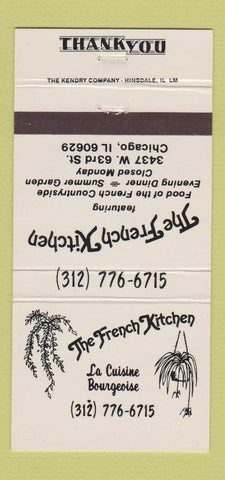 Matchbook Cover - The French Kitchen Chicago IL 30 Strike