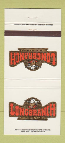 Matchbook Cover Longbranch Steak House Burlington NC Virginia Beach VA 30 Strike