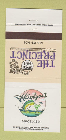 Matchbook Cover - The Precinct Waterfront Cincinnati OH Covington KY 30 Strike