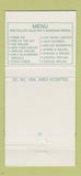 Matchbook Cover - Dakota Restaurant Pittsfield Lenox MA 30 Strike