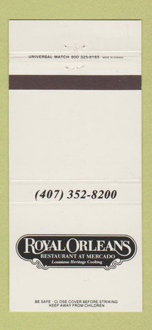 Matchbook Cover - Royal Orleans Restaurant 30 Strike