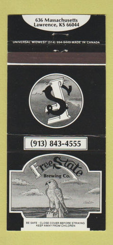 Matchbook Cover - Free State Brewing Beer Lawrence KS 30 Strike
