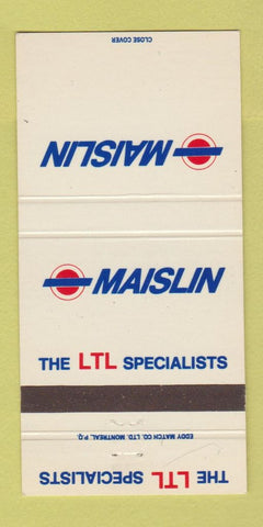 Matchbook Cover - Maislin Trucking Canada 30 Strike