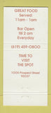 Matchbook Cover - The Spot La Jolla CA 30 Strike