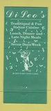 Matchbook Cover - Di Leo's Restaurant Philadelphia PA 30 Strike
