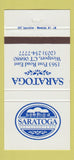 Matchbook Cover - Saratoga Restaurant Westport CT 30 Strike