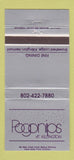 Matchbook Cover - Pogonips Killington VT Snowshed Lodge 30 Strike