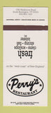Matchbook Cover - Perry's Restaurant South Burlington VT 30 Strike