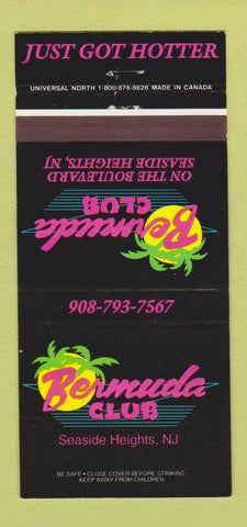 Matchbook Cover - Bermuda Club Seaside Heights NJ 30 Strike