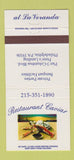Matchbook Cover - Restaurant Caviar Philadelphia PA 30 Strike