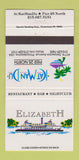 Matchbook Cover - Cat Man Du Elizabeth Philadelphia PA 30 Strike