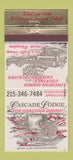 Matchbook Cover - Cascade Lodge Kintersville PA 30 Strike