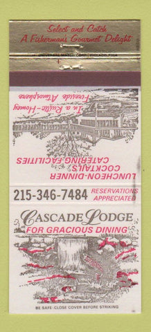 Matchbook Cover - Cascade Lodge Kintersville PA 30 Strike