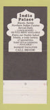 Matchbook Cover - India Palace Dallas TX restaurant 30 Strike