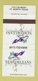 Matchbook Cover - New Orleans Nights Fort Worth TX 30 Strike