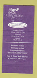 Matchbook Cover - New Orleans Nights Fort Worth TX 30 Strike
