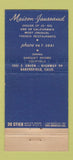 Matchbook Cover - Maison Jaussaud French Bakersfield CA WEAR 30 Stick