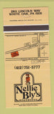 Matchbook Cover - Nellie Bly's Roadhouse White Oak PA 30 Strike