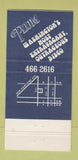 Matchbook Cover - Plum Washington DC Disco 30 Strike