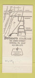 Matchbook Cover - Bruno's Staircase Verona PA 30 Strike