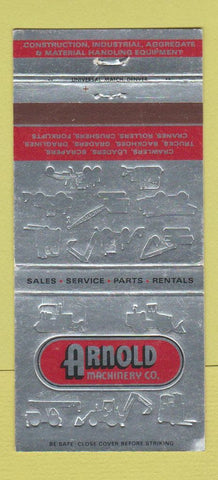 Matchbook Cover Arnold Machinery Tractors  Salt Lake City UT Boise ID 30 Strike