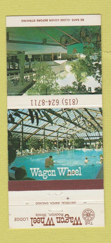 Matchbook Cover - Wagon Wheel Lodge Rockton IL 30 Strike