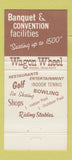 Matchbook Cover - Wagon Wheel Lodge Rockton IL 30 Strike