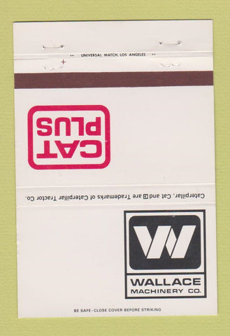 Matchbook Cover - Caterpillar Tractors Bakersfield Pxnard Corcoran CA 40 Strike
