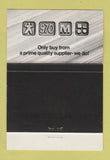 Matchbook Cover - Macreadys Newport Gwent London UK England 40 Strike