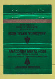 Matchbook Cover - Anaconda Metal Hose Mattoon IL WEAR 40 Strike