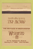 Matchbook Cover - Westchester Inn Ossinging NY 40 Strike