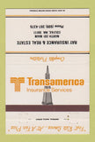 Matchbook Cover - Transamerica Insurance Ray Real Estate Colfax WA 40 Strike