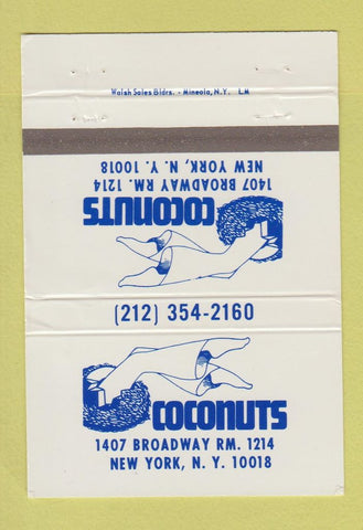 Matchbook Cover - Coconuts New York City 40 Strike