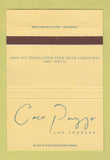 Matchbook Cover - Coca Pazza Los Angeles West Hollywood CA 40 Strike
