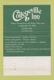 Matchbook Cover - Collegeville Inn PA 40 Strike