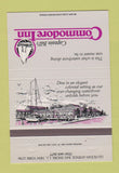 Matchbook Cover - Commodore Inn Bay Shore LI NY 40 Strike