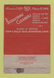 Matchbook Cover Boulevard Cleaners El Monte Alhambra Rosemead CA WEAR 40 Strike
